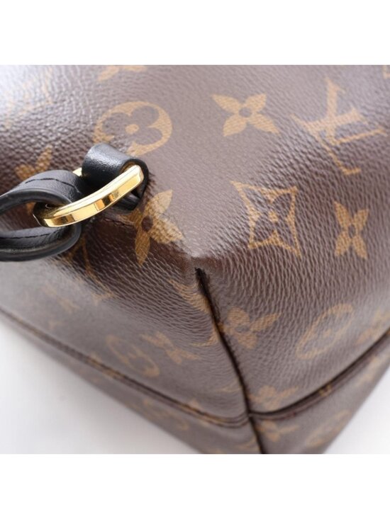 Louis Vuitton Backpack Montsouris NM PM Monogram Noir Canvas Leather main image 8